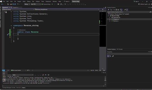 how to reverse a string in C# #programming #coding #fyp