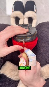 5.7K views · 17 reactions | This hand stitching method uses a locking stitch, the awl pulls the thread through the sole and locks it inside | Gayle’s Smart Ideas | Facebook