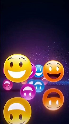 Smiley Balls Exploding Into Stars