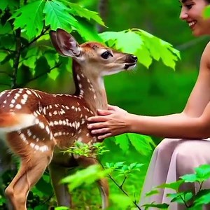Baby Deer Cute Interaction