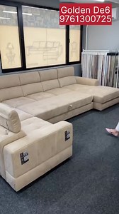 2.1M views · 18K reactions | U shape sofa cum bed design | Sofa cum bed design ideas #sofabed #sofacumbed #sofacumbed #furniture #livingroomfurniture #reelsindia #reels #reelkarofeelkaro #reelinstagram | Golden Decor | Facebook