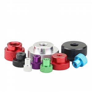 [Hot Item] M3 M4 M5 M6 6061 Aluminum Alloy Colors Knurled Thumb Nut Hand Thread Round Anodized Nuts Fastener