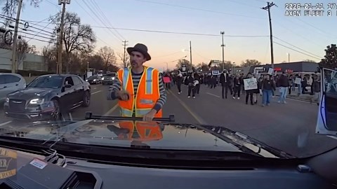 Police dashcam refutes claim man was 'run over' at anti-ICE protest in Tennessee