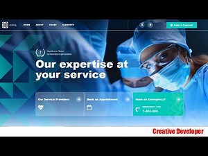 How To Make Hospital Management Website Using Html, Css And Javascript || Website Design || html