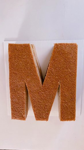 Milk and cake? Why not!? #Sing2gether #BetterTogetherChallenge #lettercake #cakepiping #letterm