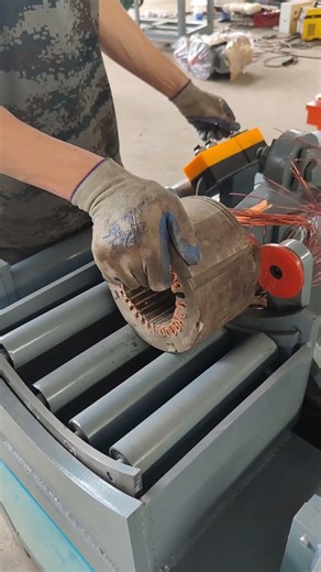 AC motor rotor copper core extractor