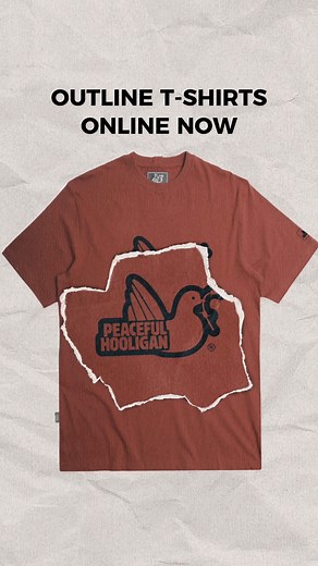 Outline T-Shirt Collection - Available Now. Shop our latest AW23 graphic t-shirts. #peacefulhooligan #menswear #graphictshirt #outlinetshirt | Peaceful Hooligan