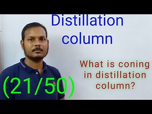 coning in distillation column