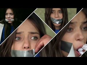 Turkish girl tape/Cleave gagged and bound