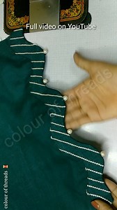 Make beautiful sleeve and palazzo bottom design with Simple sewing tips and tricks #sewing #lifehacks #design #colourofthreads | Colour of threads