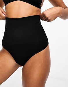 ASOS DESIGN shaping control thong in black | ASOS