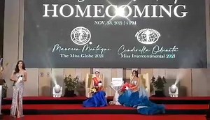 3.8K views · 63 reactions | WATCH: Miss Globe 2021 Maureen Montagne and Miss Intercontinental 2021 Cinderella Obeñita attend their double victory homecoming event at the Novotel Manila Araneta City Hotel on Tuesday. (Video by Ernie Penaredondo/The Philippine STAR) | Philippine Star | Facebook