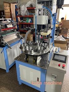 [Hot Item] Six Stations Servo Motor Control Paper Tube Core Can Round Box Curling Crimping Machine for Paper Cans