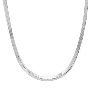 18" Sterling Silver Tempo Square Cut Snake Chain 7.16g