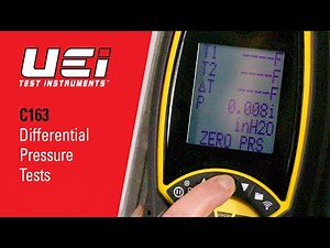 UEi C163 Differential Pressure Test