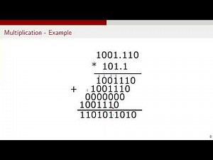Binary Number Arithmetic - Addition Subtraction Multiplication Division