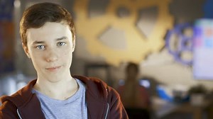 Smart Boy Looks Into Camera Background : vidéo de stock (100 % libre de droit) 27304606 | Shutterstock