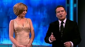 Rachel Riley sprayed on gold see through dress