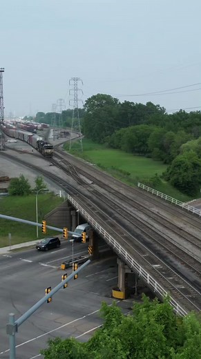 6.4M views · 39K reactions | NS 121 getting head room. #reels #reels2023 #trains #rail #railroad #drone #timelapse #long #asmr | Craig Hensley Photography | Facebook