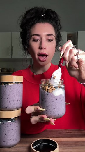 Blueberry Cheesecake Blended Chia Seed Pudding Recipe