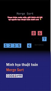 13K views · 161 reactions | [Minh họa thuật toán Merge Sort]  Tham...