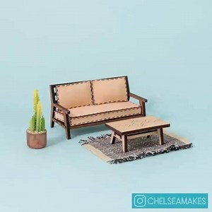 9K views · 33 reactions | We thought you might need a passthrough slot to print furniture, but Chelsea proved us wrong with these outstanding miniatures printed on a Glowforge. Discover more: https://bit.ly/2t4lqVc | Glowforge | Facebook