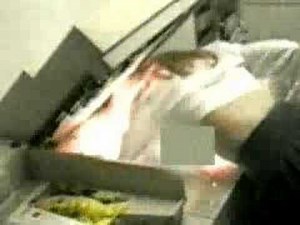 Girl in Copy Machine - Hilarious!