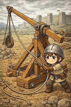 Trebuchet vs. Catapult — Medieval Engineering Showdown ⚙️