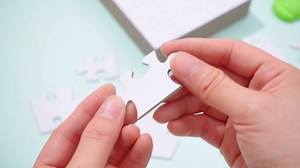 Maitys 72 Pack Blank Puzzles to Draw on Color Your Own Puzzle Pieces for Adult DIY Activities, Arts & Crafts or Party (9/12/28 Pieces Style)