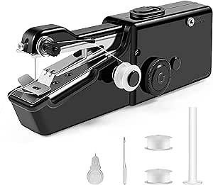 Lightweight and Easy Operated Handheld Sewing Machines for Beginners, Mini Sewing Machine with Accessory kit, Portable Mending Machine for Quick Stitch