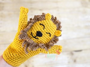 Cowardly Lion Hand Puppet - ekayg crafts