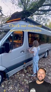 Check out a cozy camper van conversion. This one has a front dining area that looks to fold into a bed a center galley kitchen with center bath, shower and hidden toilet and a rear double bed with mountain bike storage below. Please follow Flow Campers for more cool camper van conversions. #vanlife #campervan #camper | New Jersey Outdoor Adventures with Patrick