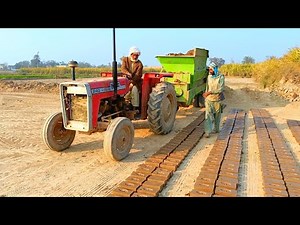 Next Level Bricks making Mobile Machine in Action / Mud Bricks Manufacturing Process