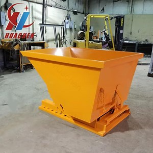 [Hot Item] Self-Dumping Hopper 4 Yard for Forklift Steel Warehouse Hoppers