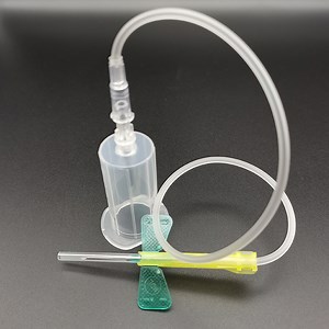 [Hot Item] Medical Supplier Safety Butterfly Blood Collection Needle with Holder Scalp Vein Needle