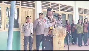 Kunjungan Kapolda NTT di SMAS Katolik St John Paul ll Maumere, Kamis, 27 Juli 2023 | TribunFlores.com