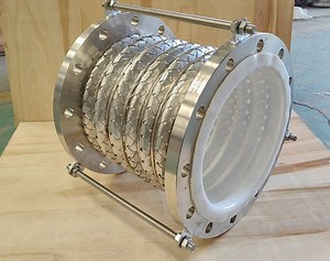 [Hot Item] PTFE Lined Steel Braided Expansion Joints Bellows Expansion Flexible Compensator