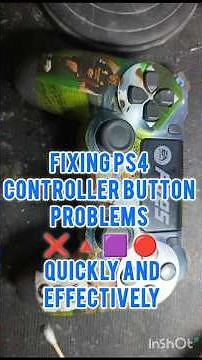 Fixing PS4 controller button problems ❌ 🔺 🟪 🔴 quickly and effectively