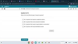 What is the most effective type of research question?A. A que... | Filo