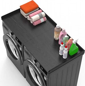 [Hot Item] Bamboo Household Washing Machine with Foldable Black Countertop