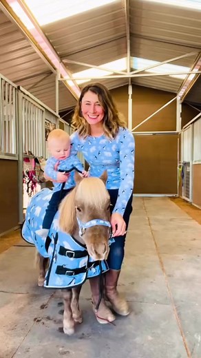 Matching Outfits for my Pony & Baby Boy! 🎄🐴👶 #reels #horsesofinstagram #babyfashion #matching | Star Point Horsemanship