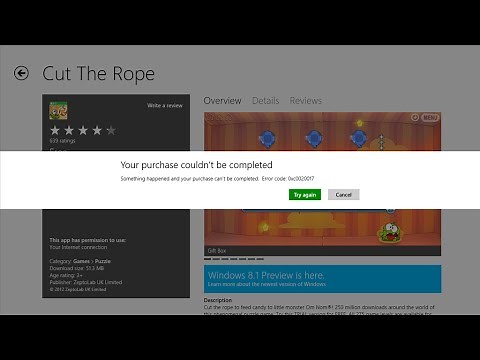 Fix microsoft store purchase cannot be completed error