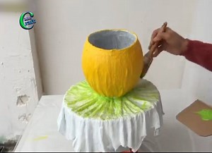 2.3K views · 111 reactions | Ideas For Making Pots With Cement And Rags - Nice Decoration For The Garden | Motcraft | Facebook