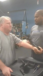 The Neuro recovery scale (NRS) is the corner stone to choosing modalities for client program customization. In this video our client is focusing on engagement for proper kinematics required for several upper extremity movements involving the shoulder girdle and shoulder joint. He has received extensive manual therapy from our resident medical massage practitioner to unlock the adhesion of the joint capsule and now with improved range of motion he is able to independently transfer onto level surf