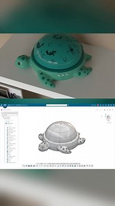This adorable turtle projector is every kid’s dream tbh. Hold on... adult* too. 😇 Kudos to @_designbyjade! 😍👏🏻 #3DEXPERIENCE #SOLIDWORKS #CAD #turtle #projector #3ddesign #3dmodeling | Dassault Systèmes