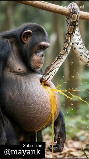 Monkey and Python: Strange Healing Connection 🐒🐍"