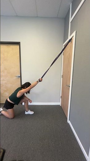 Shoulder Distraction Joint Mobilization with Band | At-Home Shoulder Mobility