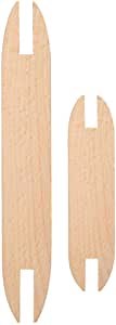 PLLO 2Pcs Wooden Weaving Shuttle, Wooden Knitting Needles Weaving Loom Tools Shuttle for Weaving Kid DIY Craft Sweater Scarf Tapestry Weaving Accessories