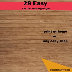 28 Castle Coloring Pages for Kids | Fairy Tale & Princess PDF   JPG - Etsy Canada