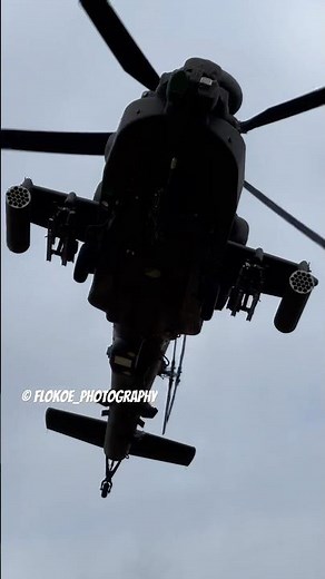 RNLAF 🇳🇱 Apach AH-64E - Almost touching🔥 #apache #aviation #lowflying #ah64e #helicopter #low
